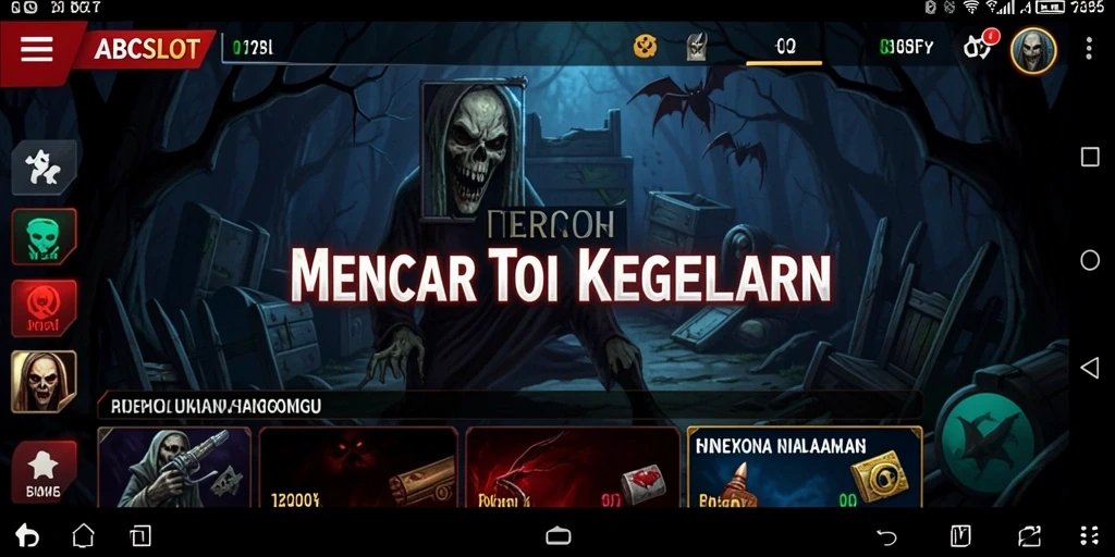 Enigmatik dan menakutkan, tampilan gameplay ABCSLOT yang penuh ketegangan.