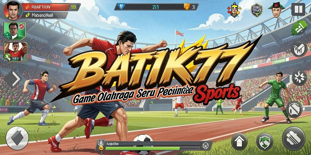 Tampilan gameplay olahraga yang seru dan realistis dari BATIK77.