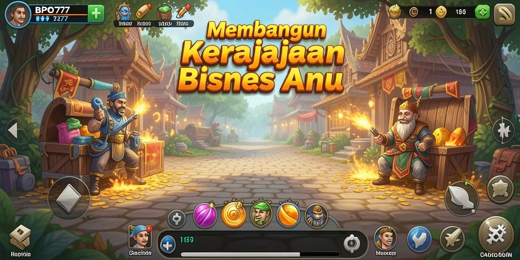 Tangkapan layar utama BPO777 menampilkan manajemen bisnis yang mendebarkan.