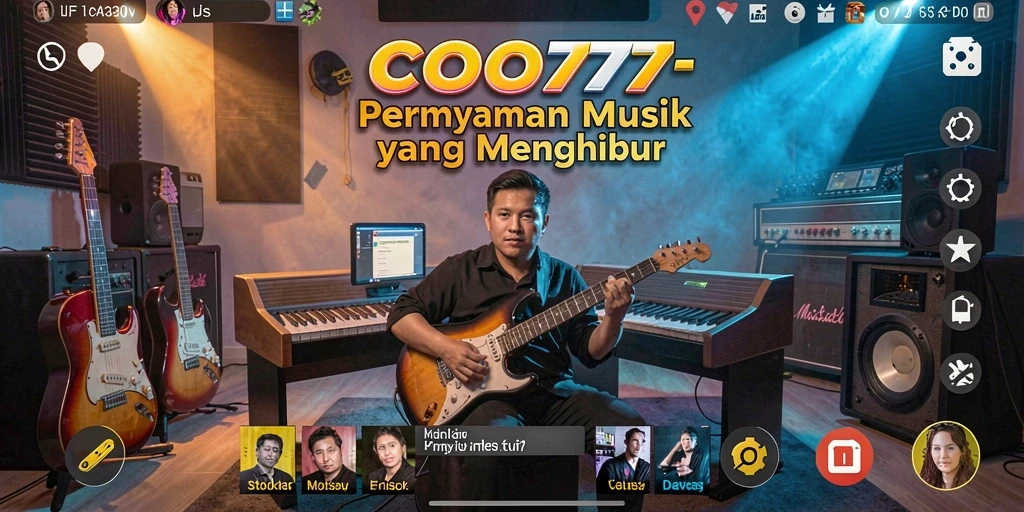 Tampilan gameplay <strong>COO77</strong> yang menampilkan serunya bermain musik.