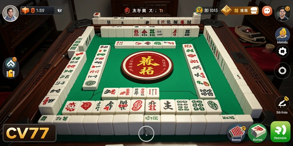 Tampilan gameplay Mahjong yang menarik dan penuh tantangan.