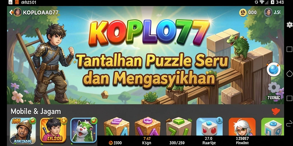 Screenshot gameplay KOPLO77 yang menampilkan tantangan puzzle menarik.