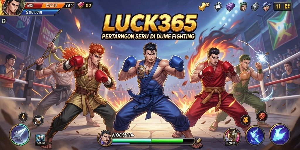 Tampilan gameplay LUCK365 dengan aksi pertarungan yang mendebarkan.