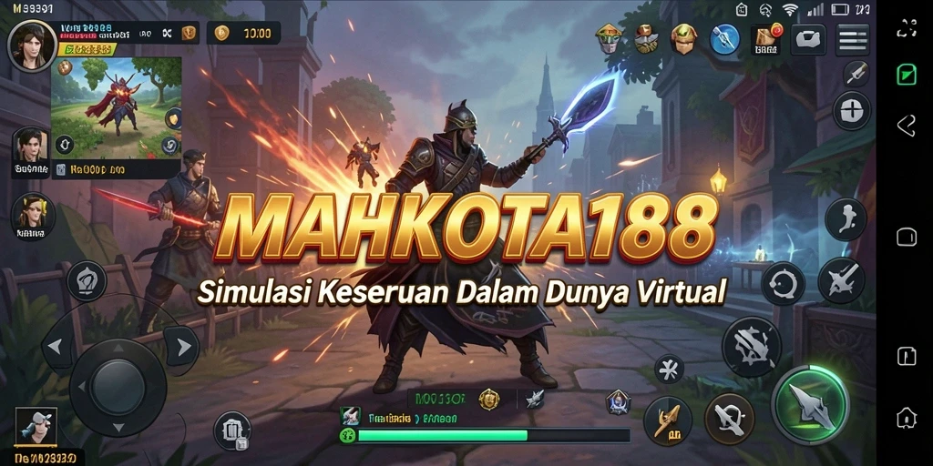 Tangkapan layar gameplay MAHKOTA188 menunjukkan aksi seru dalam dunia virtual.