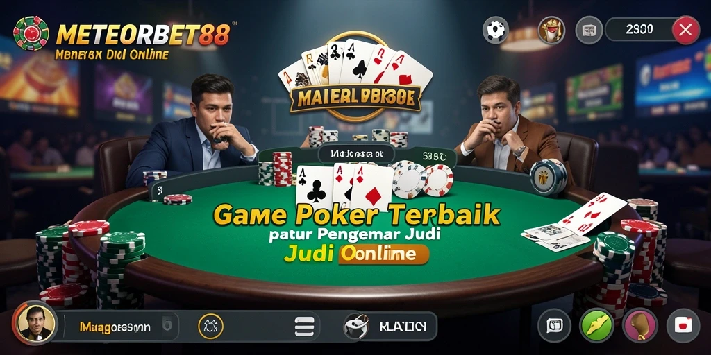 Gameplay menarik poker dalam aplikasi METEORBET88.