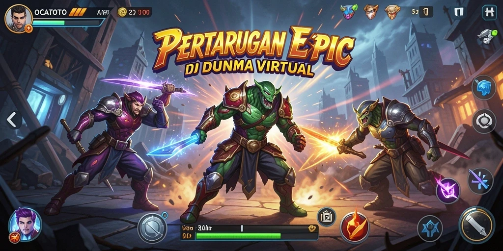 Gameplay seru OCATOTO dengan aksi pertarungan yang memukau.