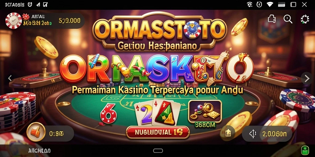 Tampilan menarik dari gameplay kasino ORMASSTOTO yang seru.
