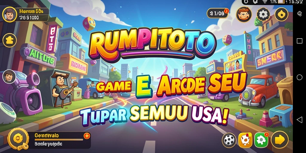 Gameplay seru RUMPITOTO yang penuh aksi di layar.