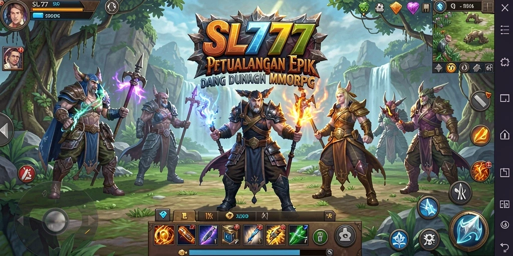 Tampilan gameplay menakjubkan dalam dunia MMORPG SL777.