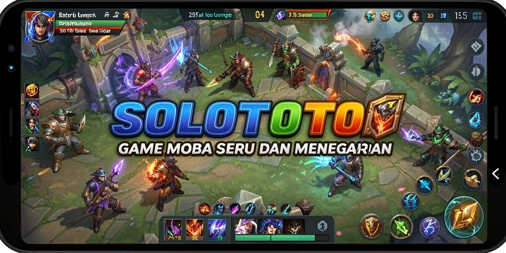 Tangkapan layar menunjukkan gameplay intens dalam SOLOTOTO.