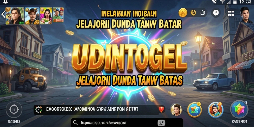 Tampilan gameplay UDINTOGEL dengan dunia yang luas dan beragam.