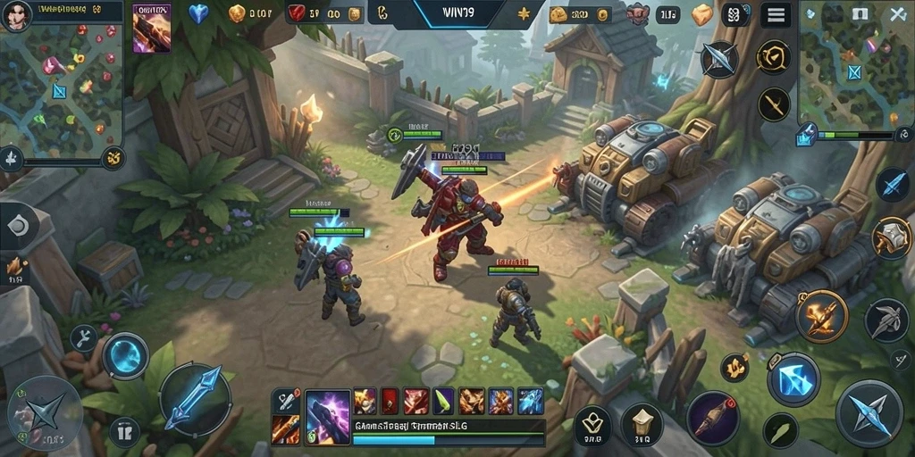 Tampilan gameplay menarik dalam WIN199 dengan elemen strategi SLG.